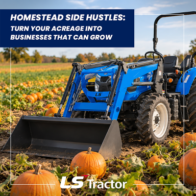 Tracteur Homestead Pumpkin Patch LS MT4